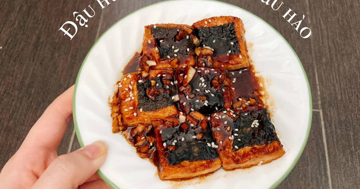 Đậu hũ rong biển sốt dầu hào - ăn dặm