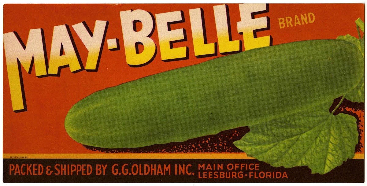 May Belle Brand Vegetable Label 1930 1950