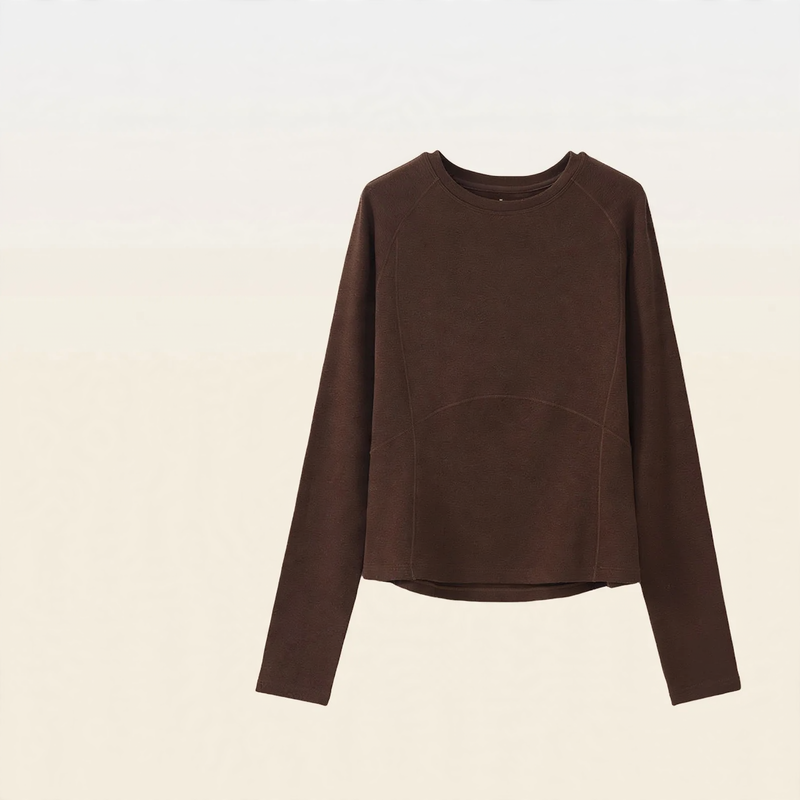 Merino Wool Thermoshirt, Long Sleeve, Round Neck
