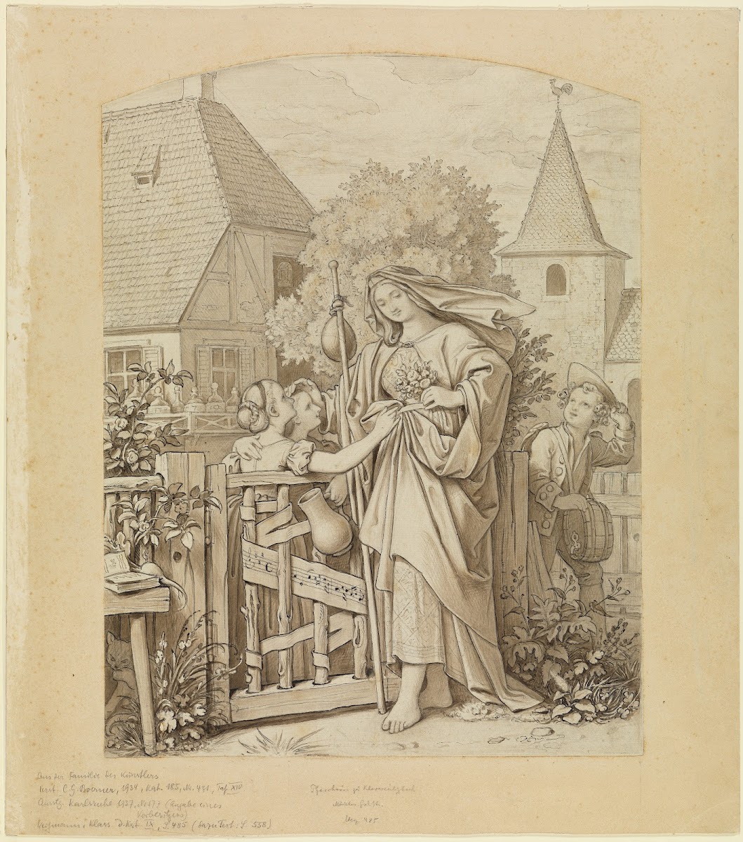 Das Pfarrhaus von Cleversulzbach 1866