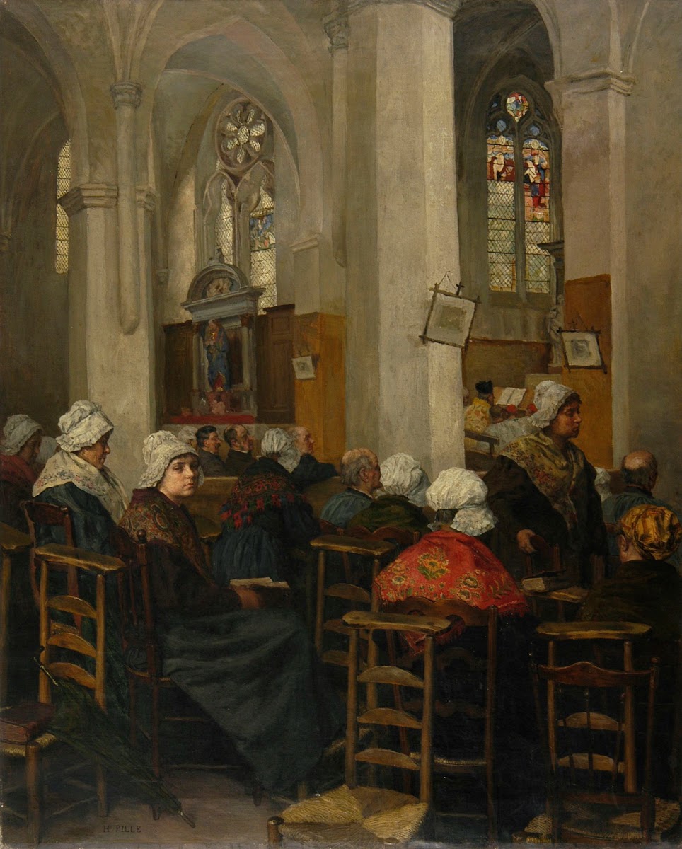 La messe à Pavant Aisne before 1890