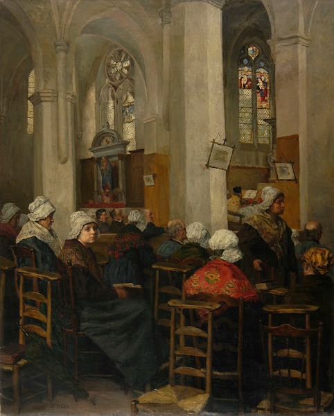 La messe à Pavant Aisne before 1890