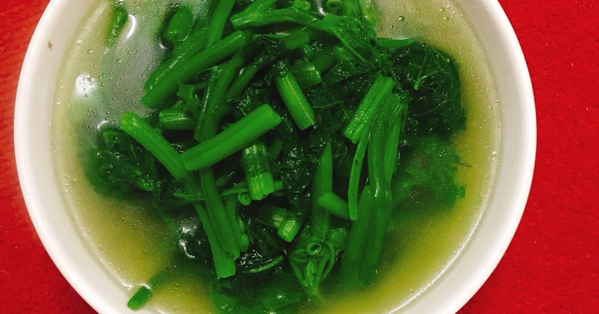 Canh ngọn rau bí ngô