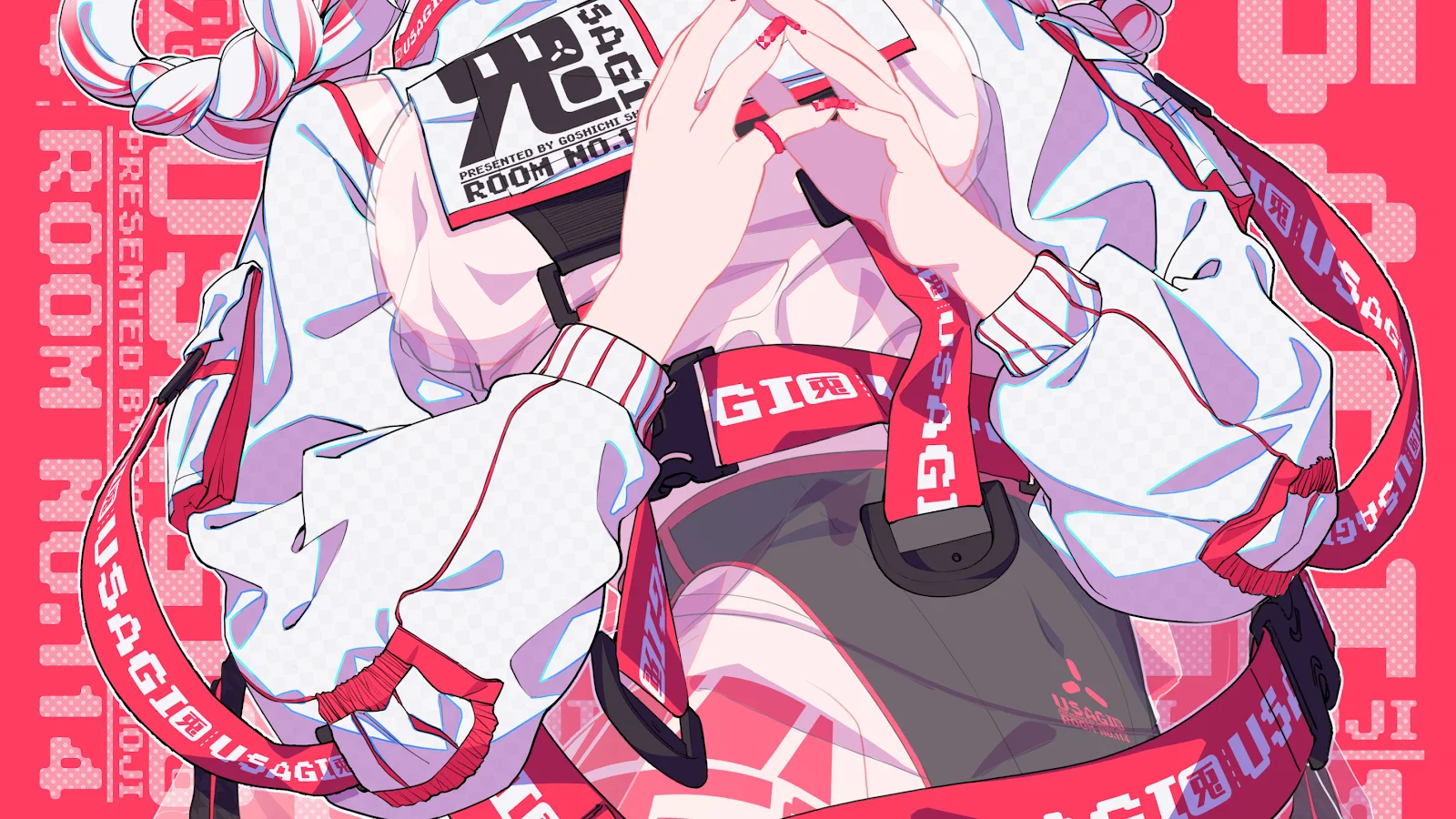 Girl Red Eyes Digital Art 4K Desktop Wallpaper
