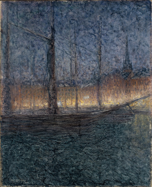 Evening in Kornhamnstorg Stockholm 1897