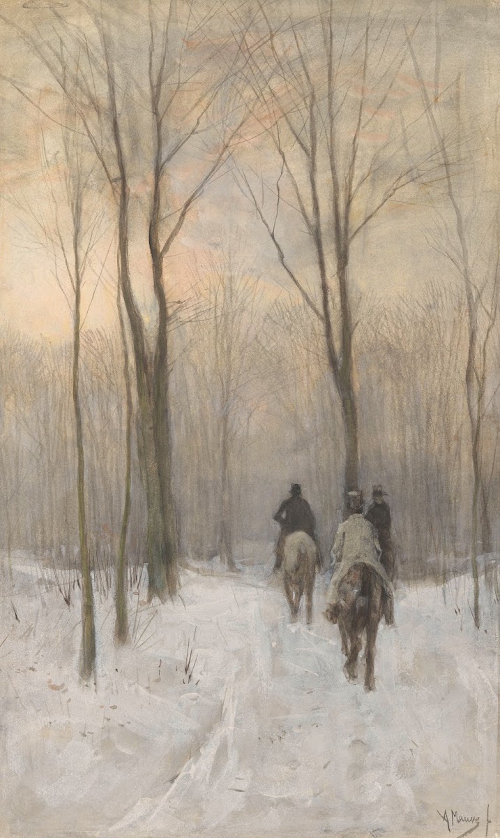 Riders in the Snow in the Haagse Bos 1880