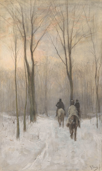 Riders in the Snow in the Haagse Bos 1880