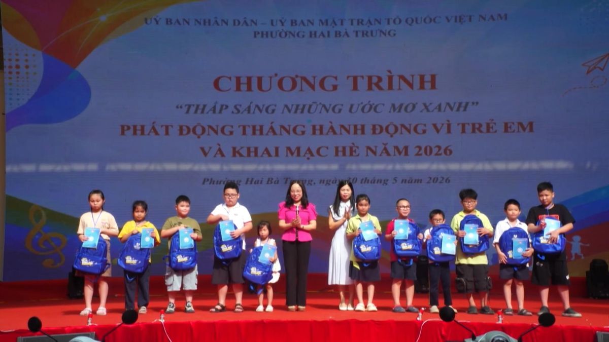Phường Hai Bà Trưng phát động Tháng hành động vì trẻ em năm 2026 - Đài Phát thanh và truyền hình Hà Nội