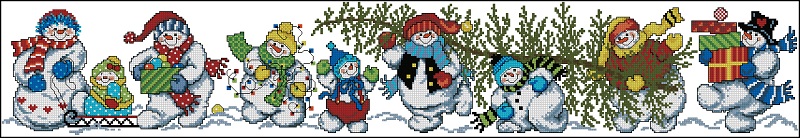 CMP DW5495 Snowman With Trees