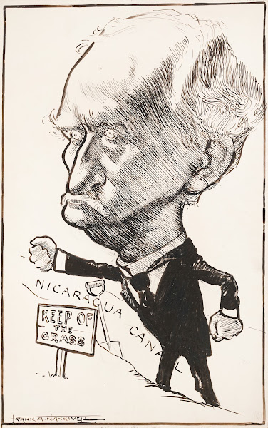 A determined man marches along the Nicaragua Canal 1901