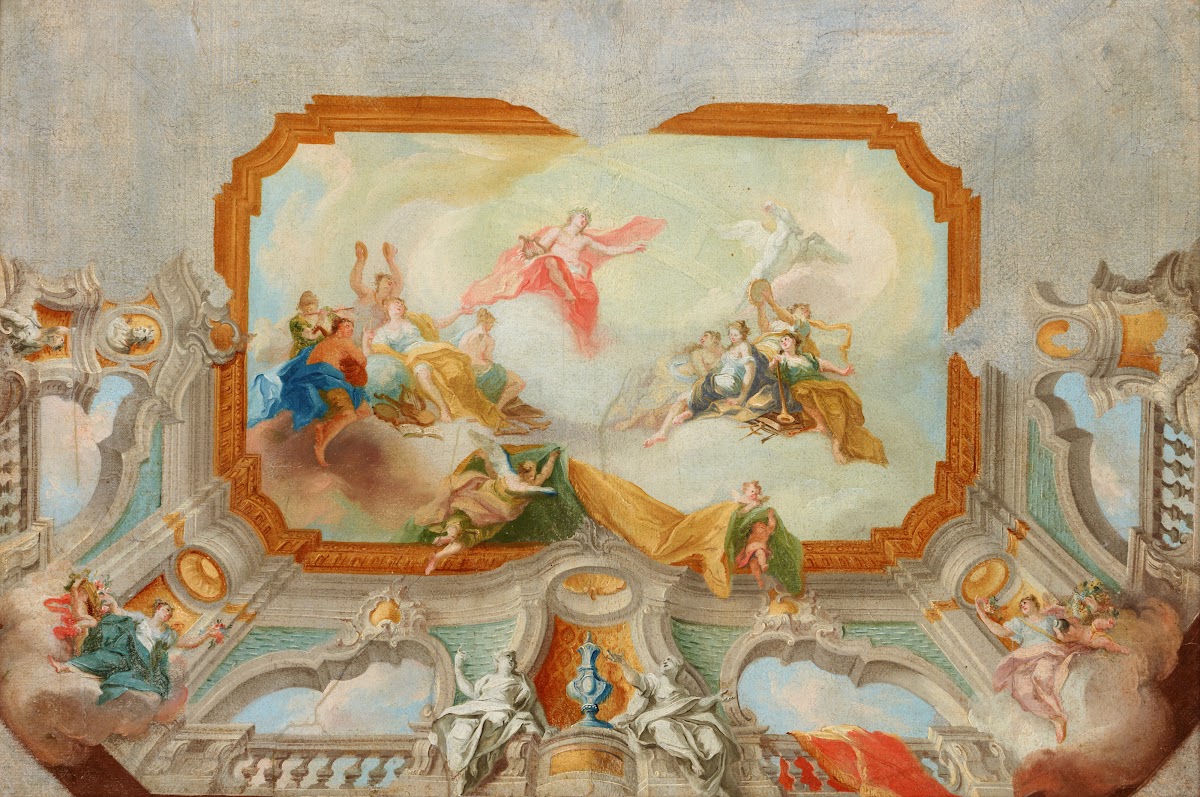Apollo with the Muses  Project for a Plafond 1726 1732