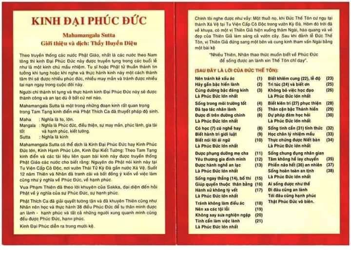 Kinh Đại Phước Đức - Huyền Diệu