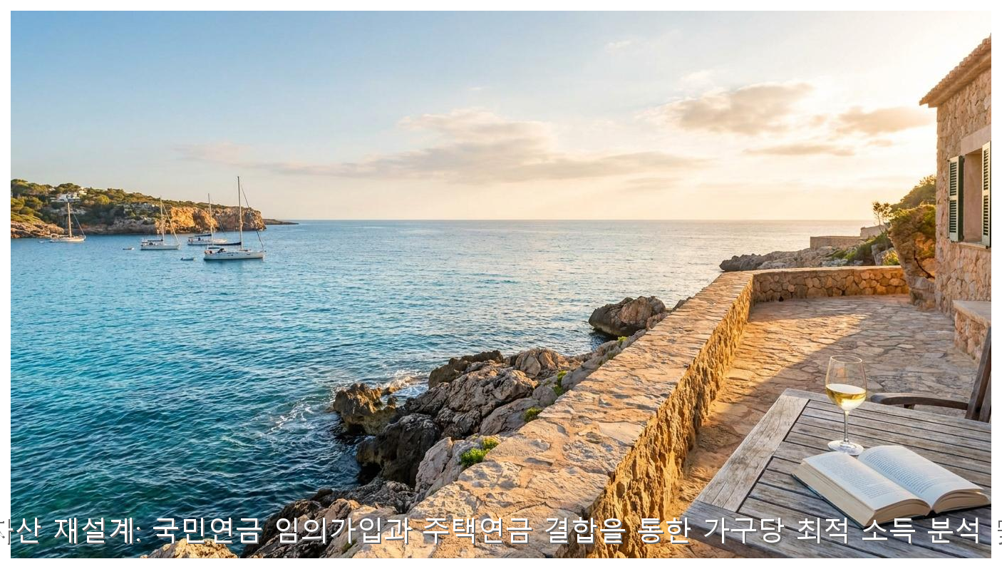 2026년 은퇴 자산 재설계: 국민연금 임의가입과 주택연금 결합을 통한 가구당 최적 소득 분석 및 세무 가이드 핵심 안내 및 분석 인포그래픽 (6)