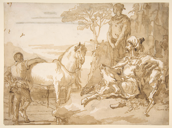 An Oriental Chieftain Resting 17271804