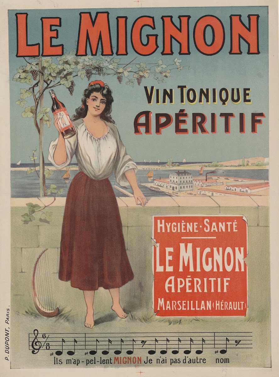 Le Mignon vin tonique apéritif Marseillan Hérault 1890