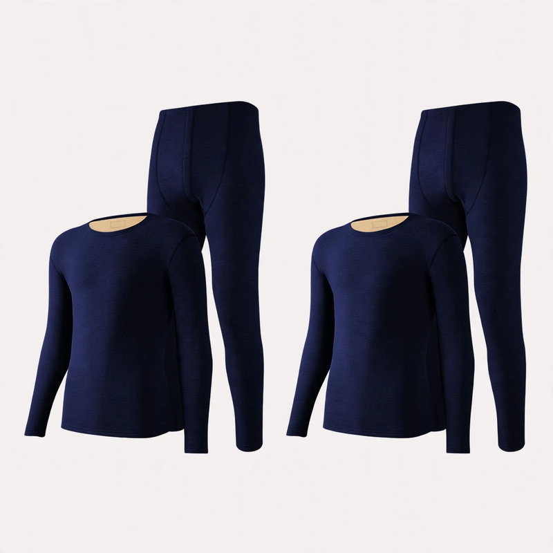Men's Thermal Underwear Set, Lined, Crew Neck