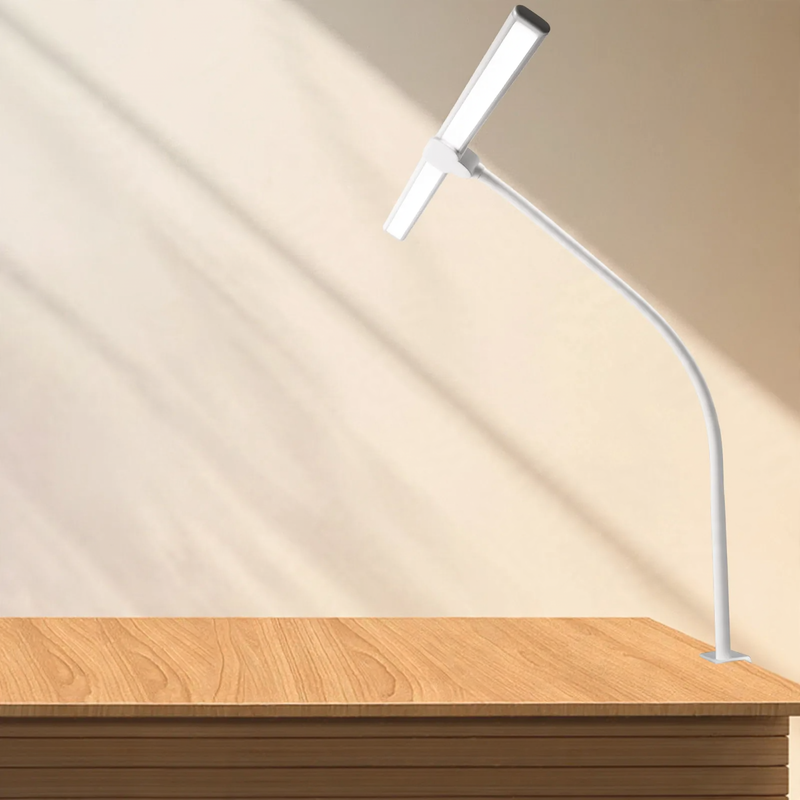 Double-headed LED clamp lamp for desk