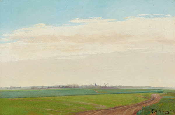 Sommerlandskab Baldersbrønde Summer Landscape Baldersbronde 1900