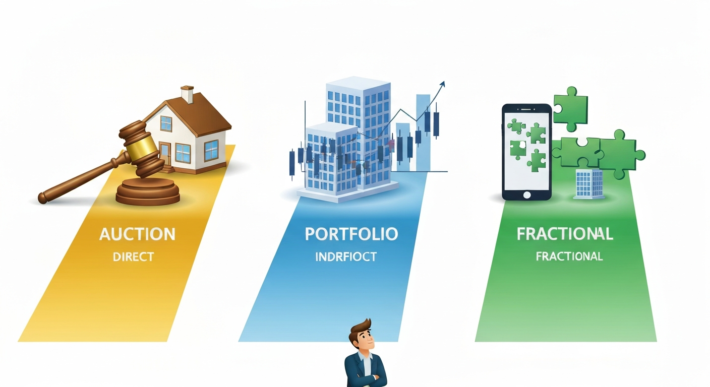 경매 vs 리츠 vs 조각투자 비교