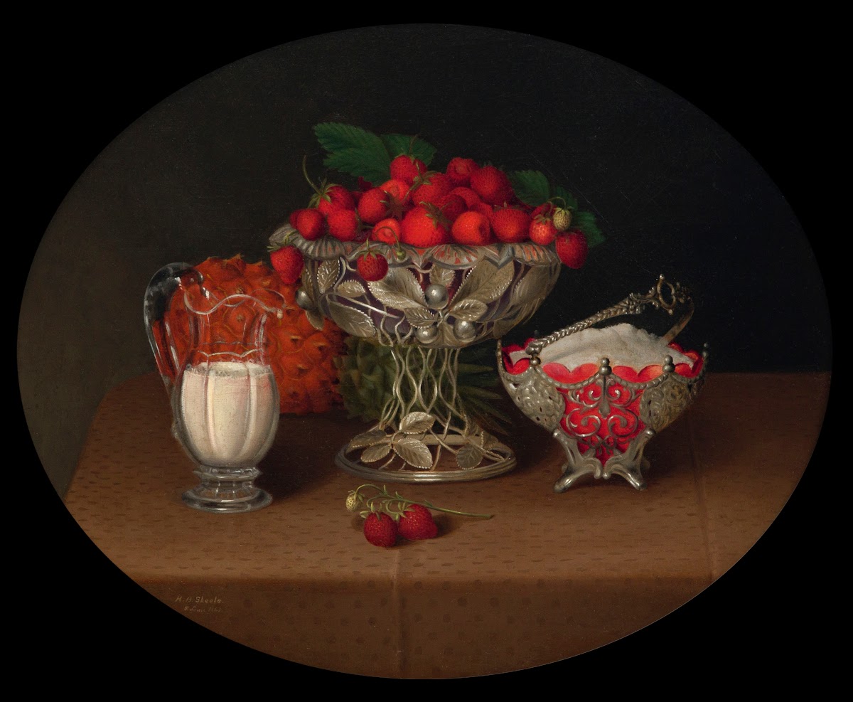 Still Life with Strawberries 1863