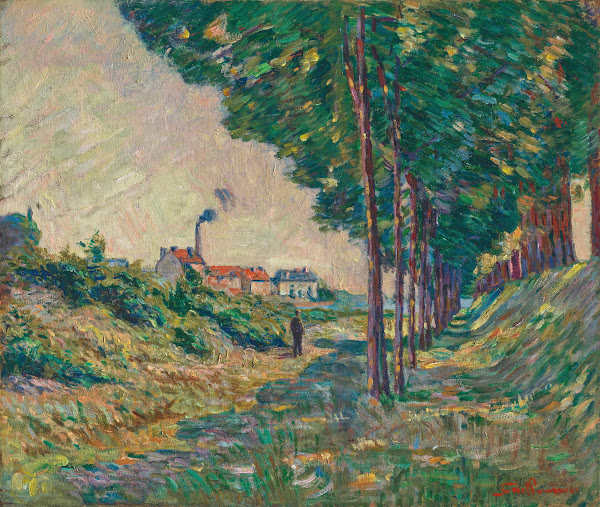 Le chemin de halage à Charenton Ile de France 1885