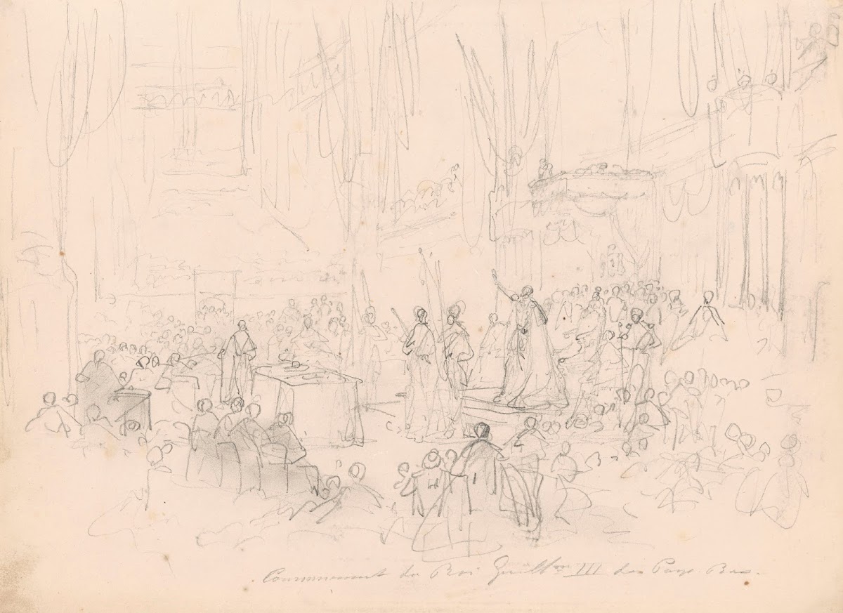 The Coronation of William II in the Nieuwe Kerk in Amsterdam on 28 November 1840