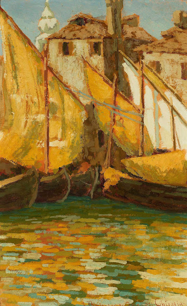 Sails in the sunshine  Chioggia 1921