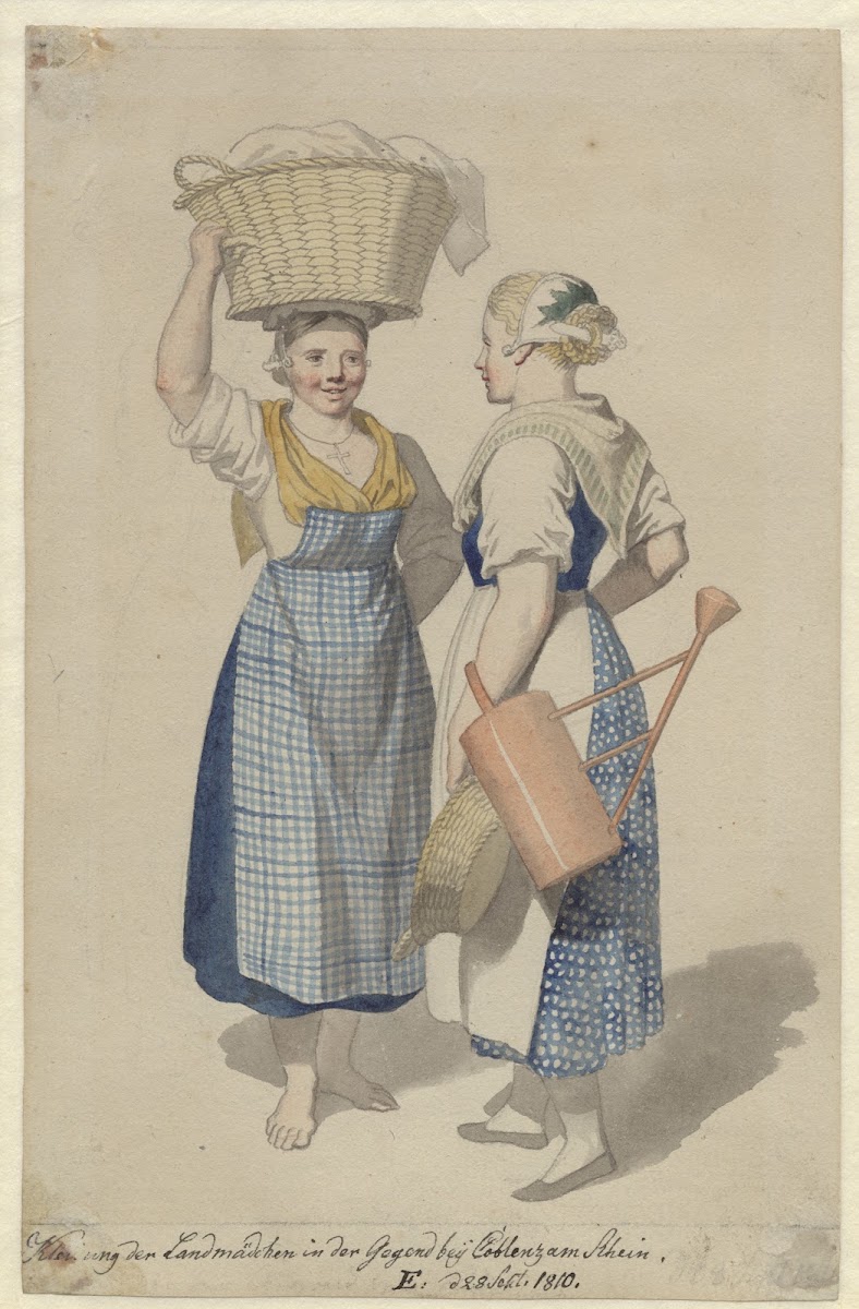 To piger fra egnen ved Coblentz 1810