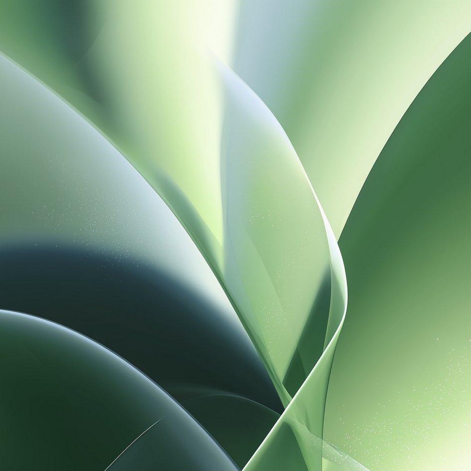 Download Abstract Flowing Green Waves iPhone