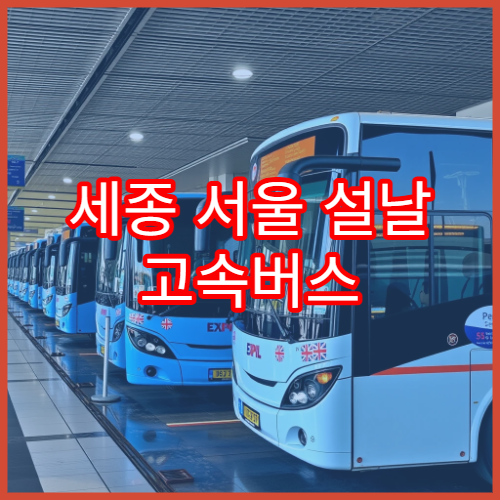 세종 서울 설날 고속버스 예매 일정과 예매 성공 전략
