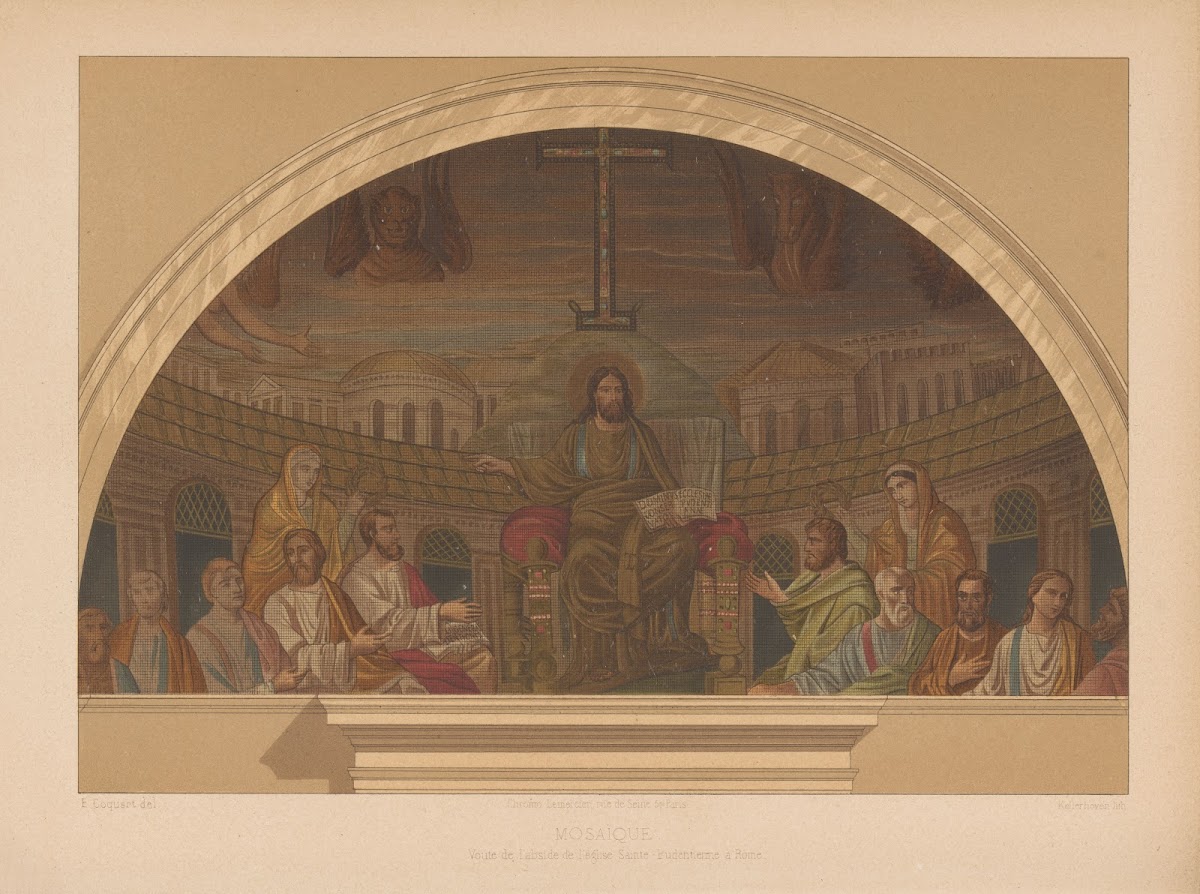 Voute de labside de leglise Sainte Pudentieme à Rome 1859 1864