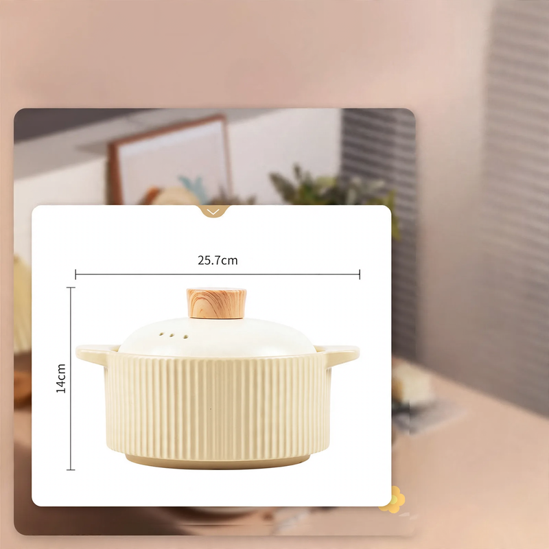 Ceramic Plate, Round, Cream White