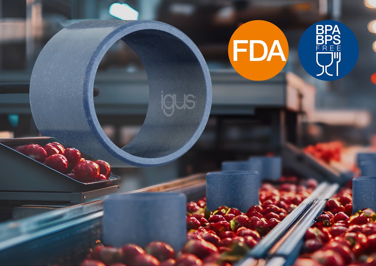 Fim do bisfenol A na UE: igus lança novo material para máquinas alimentares em conformidade com o Regulamento 2024/3190