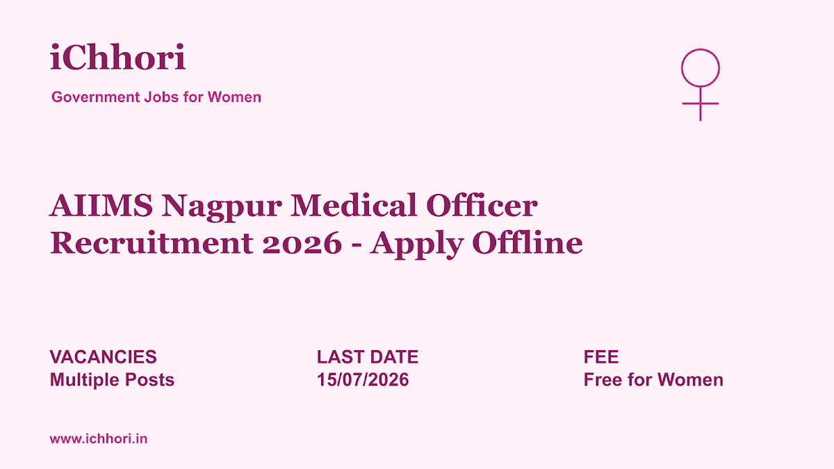 AIIMS Nagpur Medical Officer Recruitment 2026 - Apply Offline - iChhori