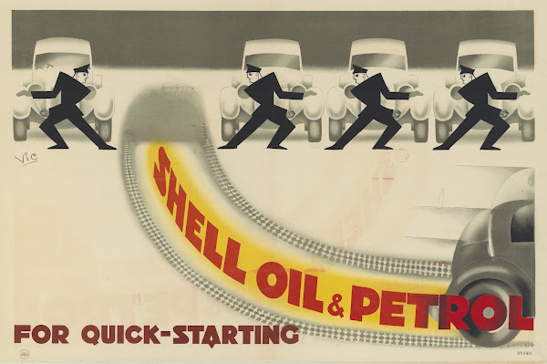 Shell oil  petrol for quick starting 1930
