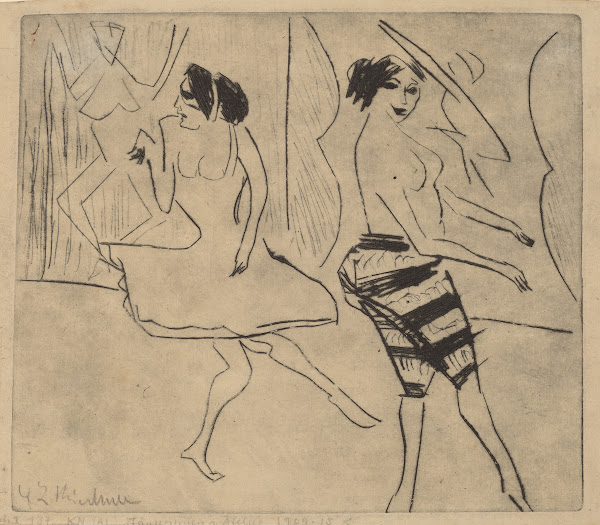 Dancers in Studio 1911