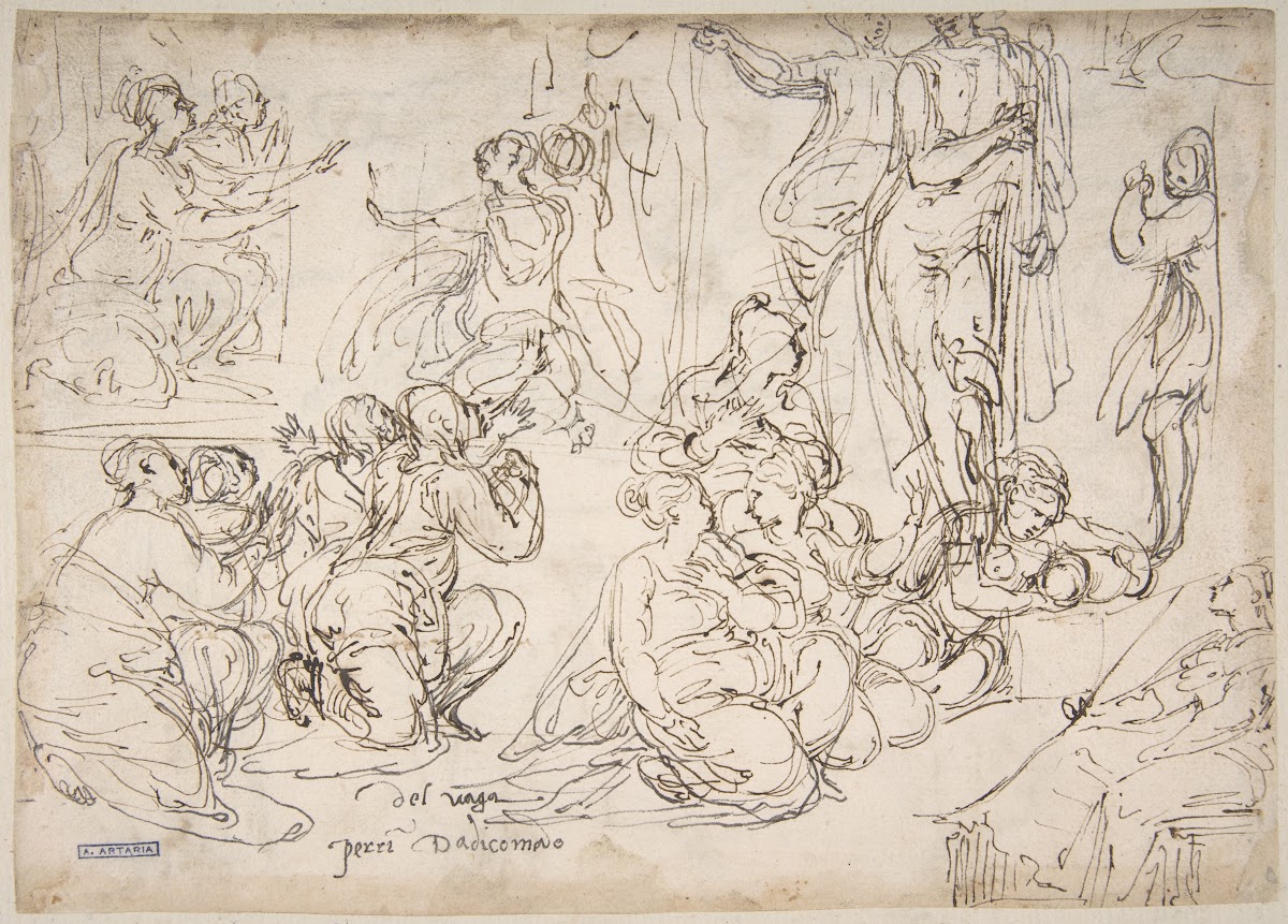 Kneeling Seated and Standing Figures 150147