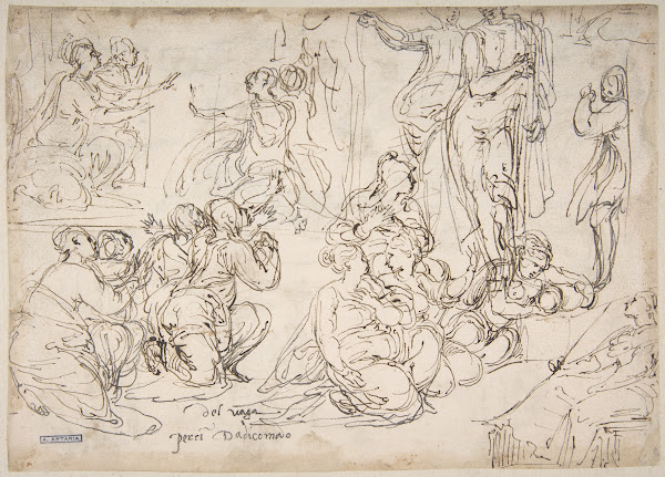Kneeling Seated and Standing Figures 150147