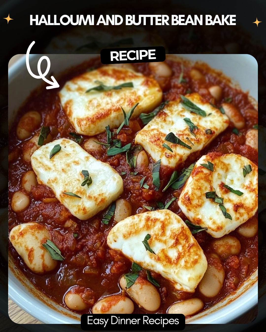 Halloumi and Butter Bean Bake