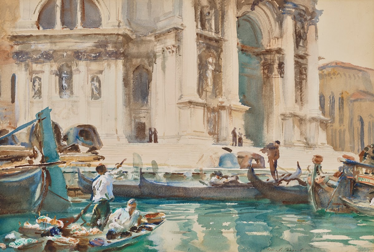 The Façade of La Salute Venice circa 1903