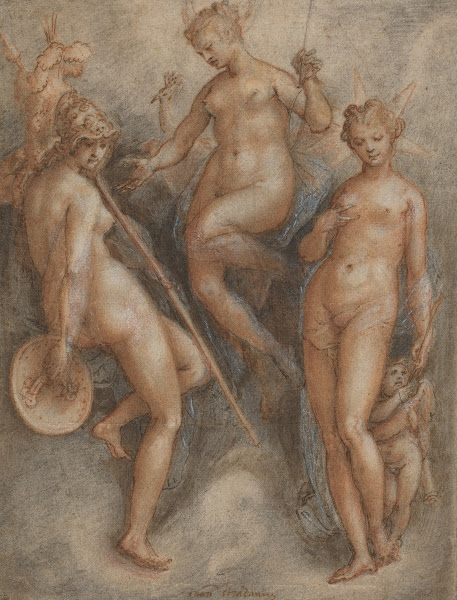 Three Goddesses  Minerva Juno and Venus c 1587