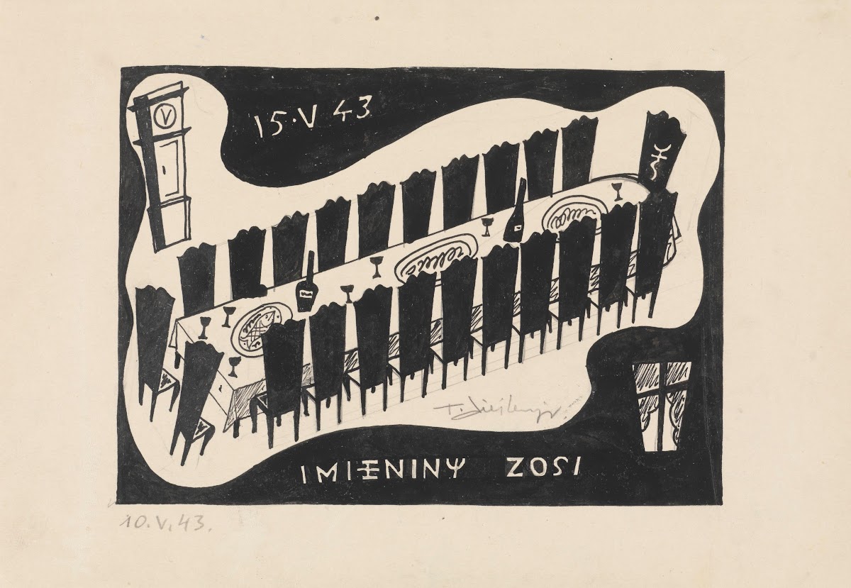 PamiąTka Z Imienin Zofii CieśLewskiej Projekt 1943