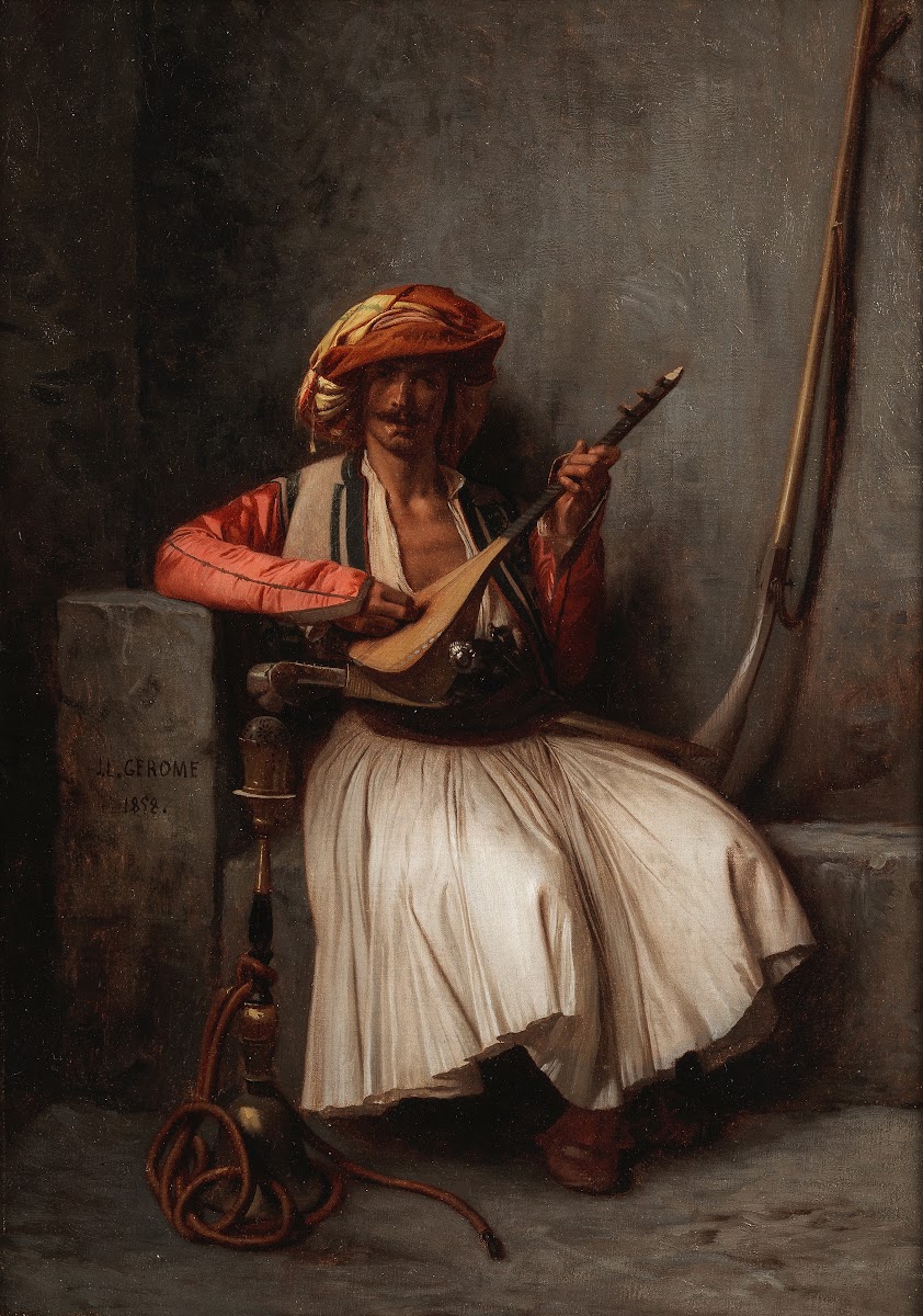 The lute player 1858