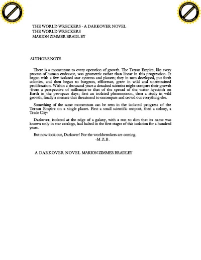 Bradley, Marion Zimmer - Darkover 21 - Second Age 5 - The World Wreckers