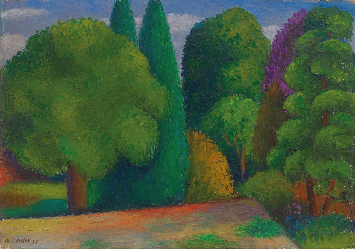 Landscape Row of Trees 1937