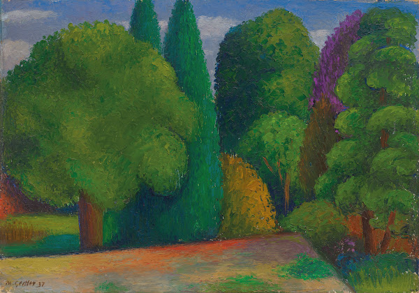 Landscape Row of Trees 1937