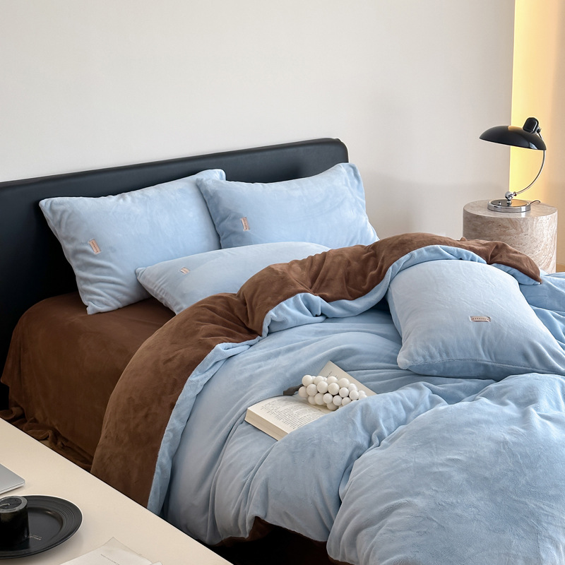 Microfiber Bedding Set, Solid Colors, 4-Piece