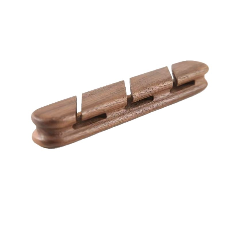 Wooden cable organizer with slots