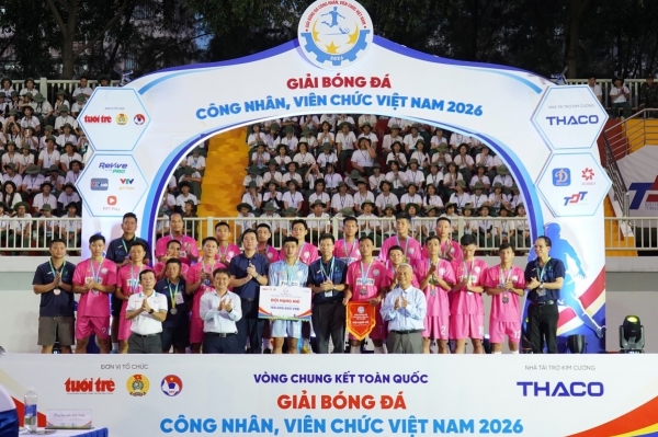 Petrovietnam gewinnt den zweiten Platz bei der nationalen Arbeitnehmerfußballmeisterschaft 2026