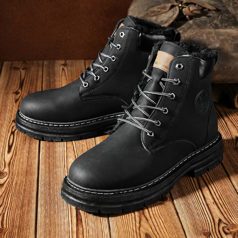 Men's boots, insulated, ankle-high, winter